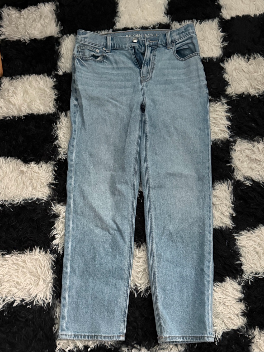 American Eagle Outfitters Light Blue Straight High-Rise Women's Jeans XShort